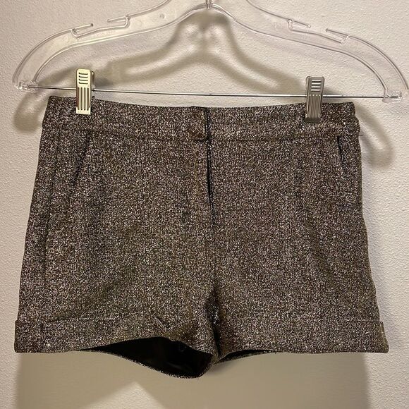 Forever 21 woman’s gold sparkly hot pants shorts - Picture 3 of 12
